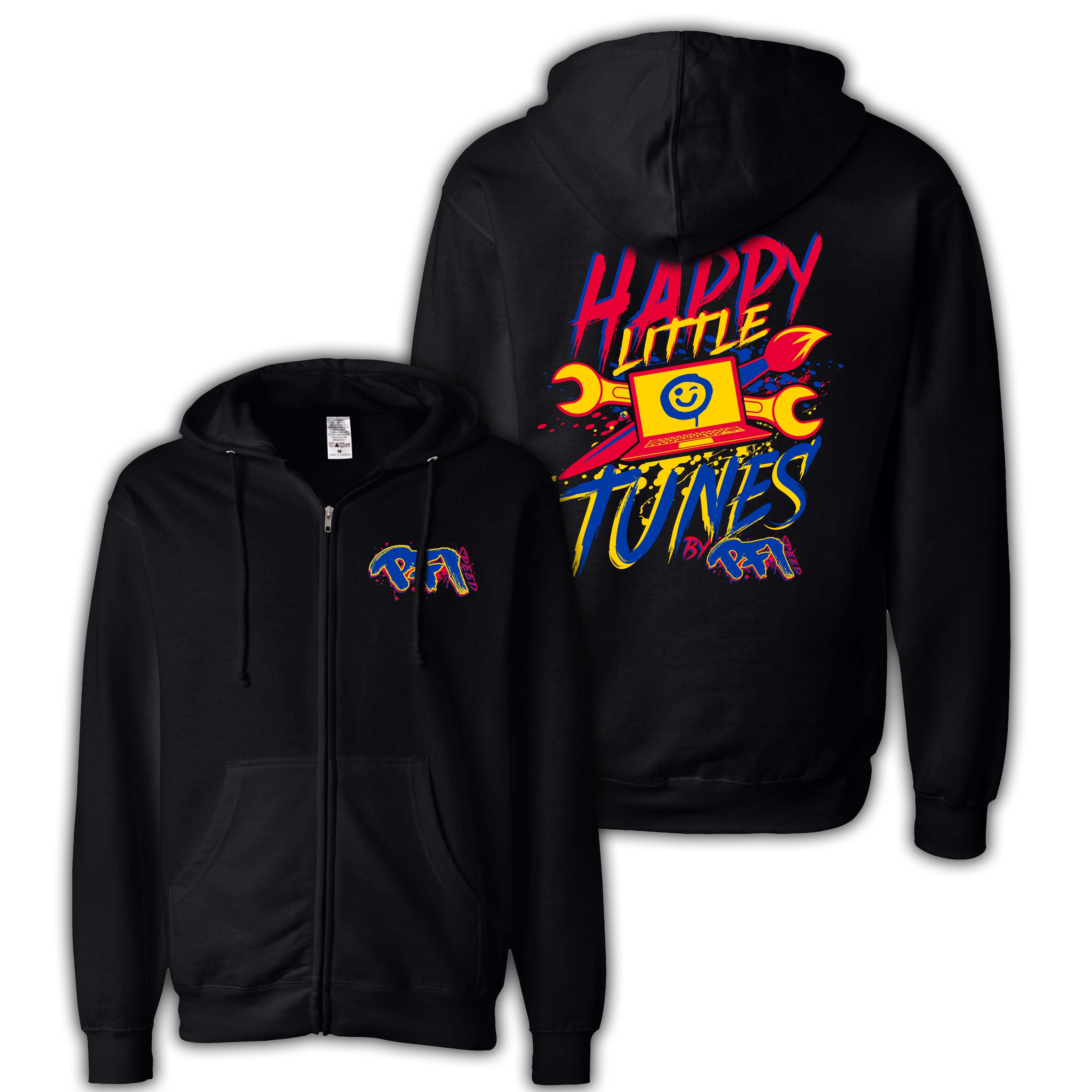 "Happy Little Tunes" Zip-up Hoodie