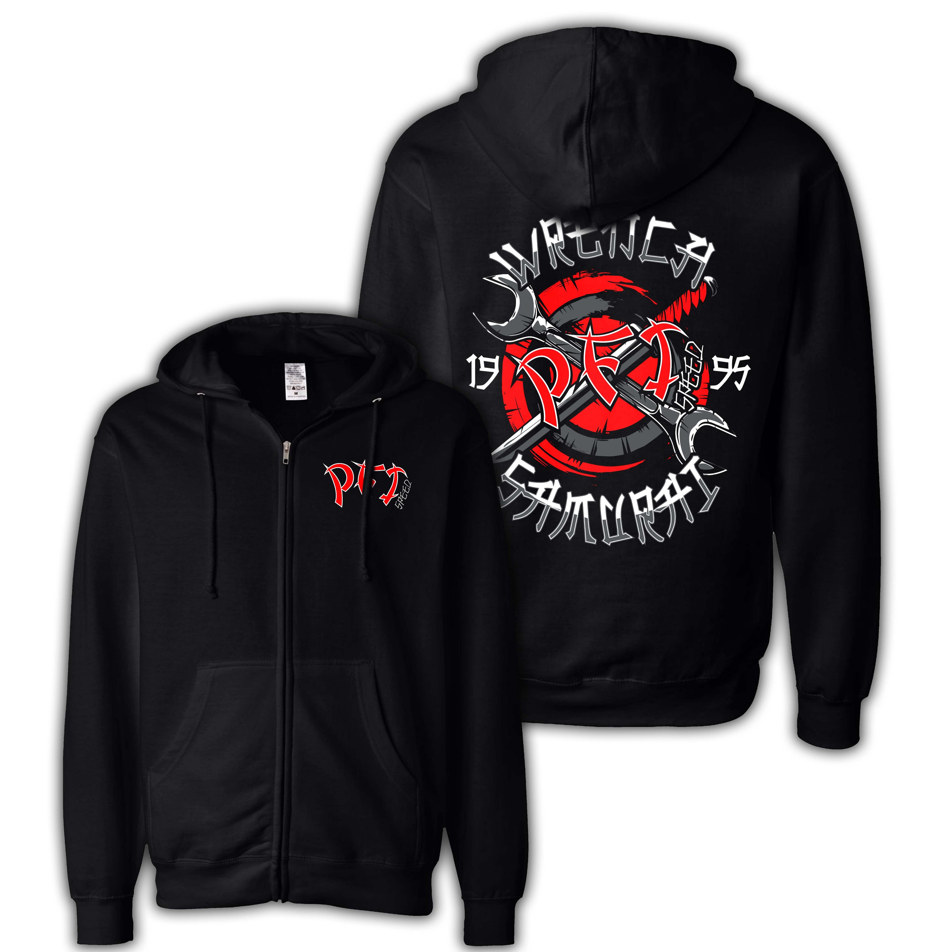 "Wrench Samurai" Zip-up Hoodie